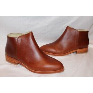 Nisolo Everyday Leather Heel Chelsea Boots Sz 6 Brandy NIB $228‎